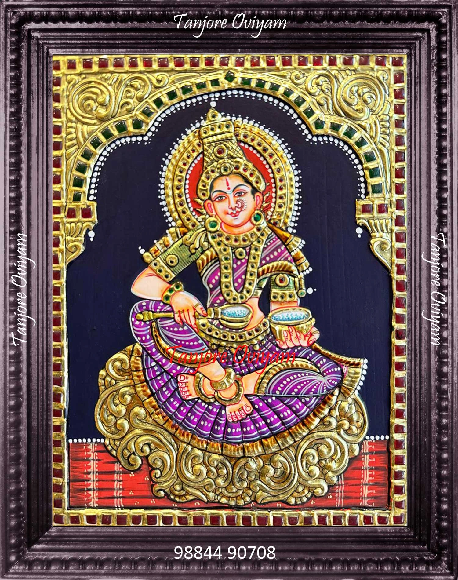 Annapoorani Tanjore painting
